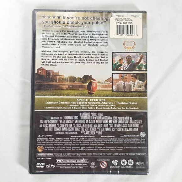 We Are Marshall (2006) [DVD] Matthew McConaughey - Picture 2 of 2